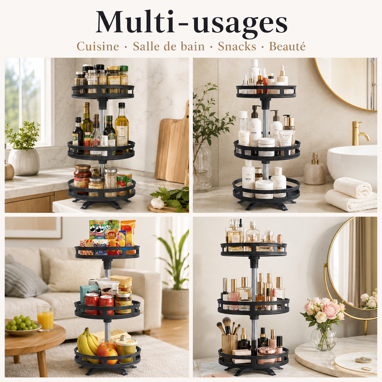 Organisateur Multi-usage Rotatif 360°