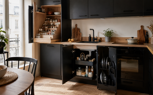 04 - Organiser une petite cuisine : le plan complet pour épices, casseroles, placards et dessous d’évier