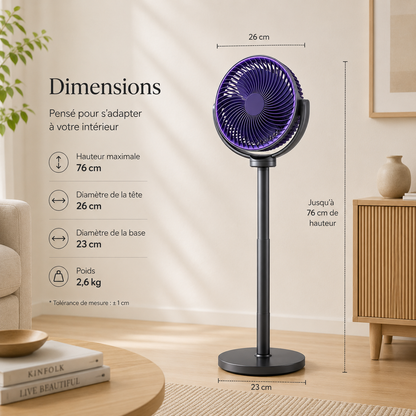 Ventilateur d'air frais ❄️ - Télescopique 3-en-1