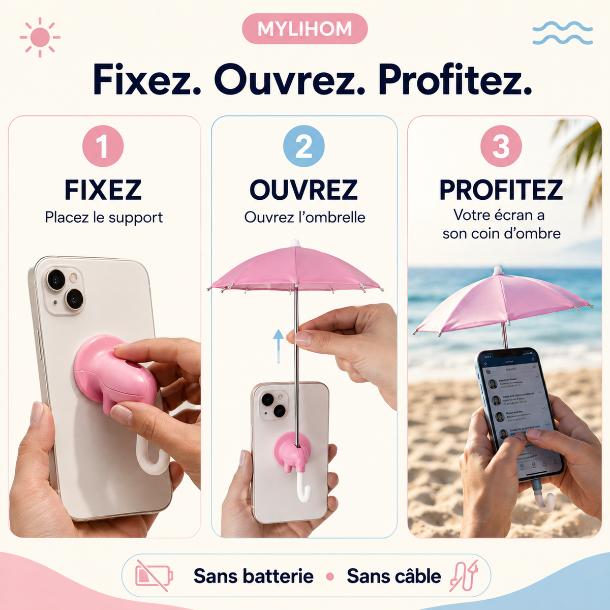 Mini Ombrelle Téléphone MyLiHom™