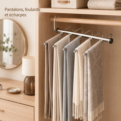 Cintre gain de place 5 places pour pantalon