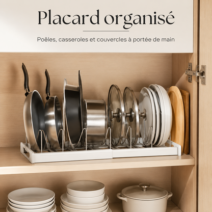 Organisateur Extensible Poêles & Couvercles