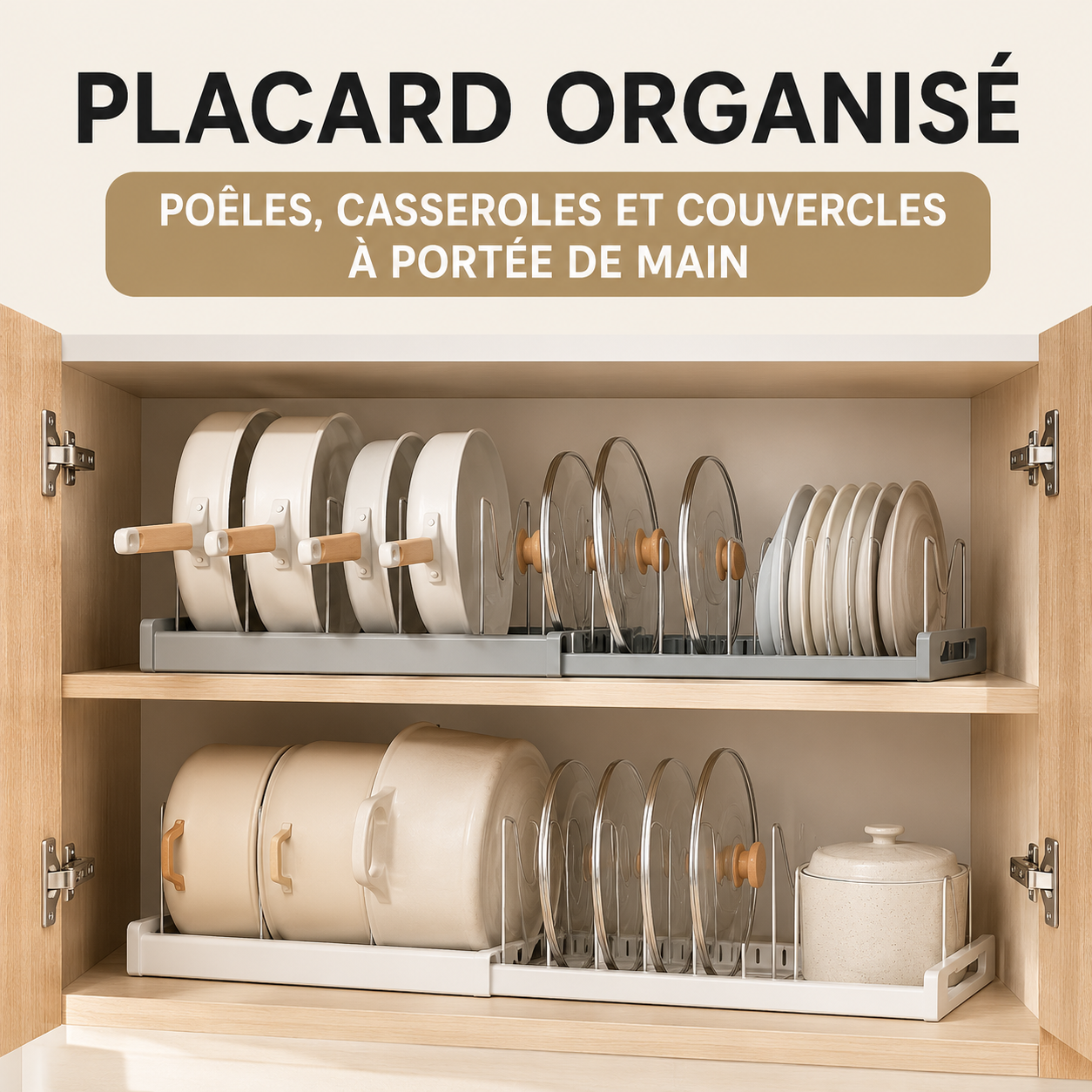 Organisateur Extensible Poêles & Couvercles