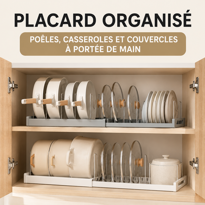 Organisateur Extensible Poêles & Couvercles