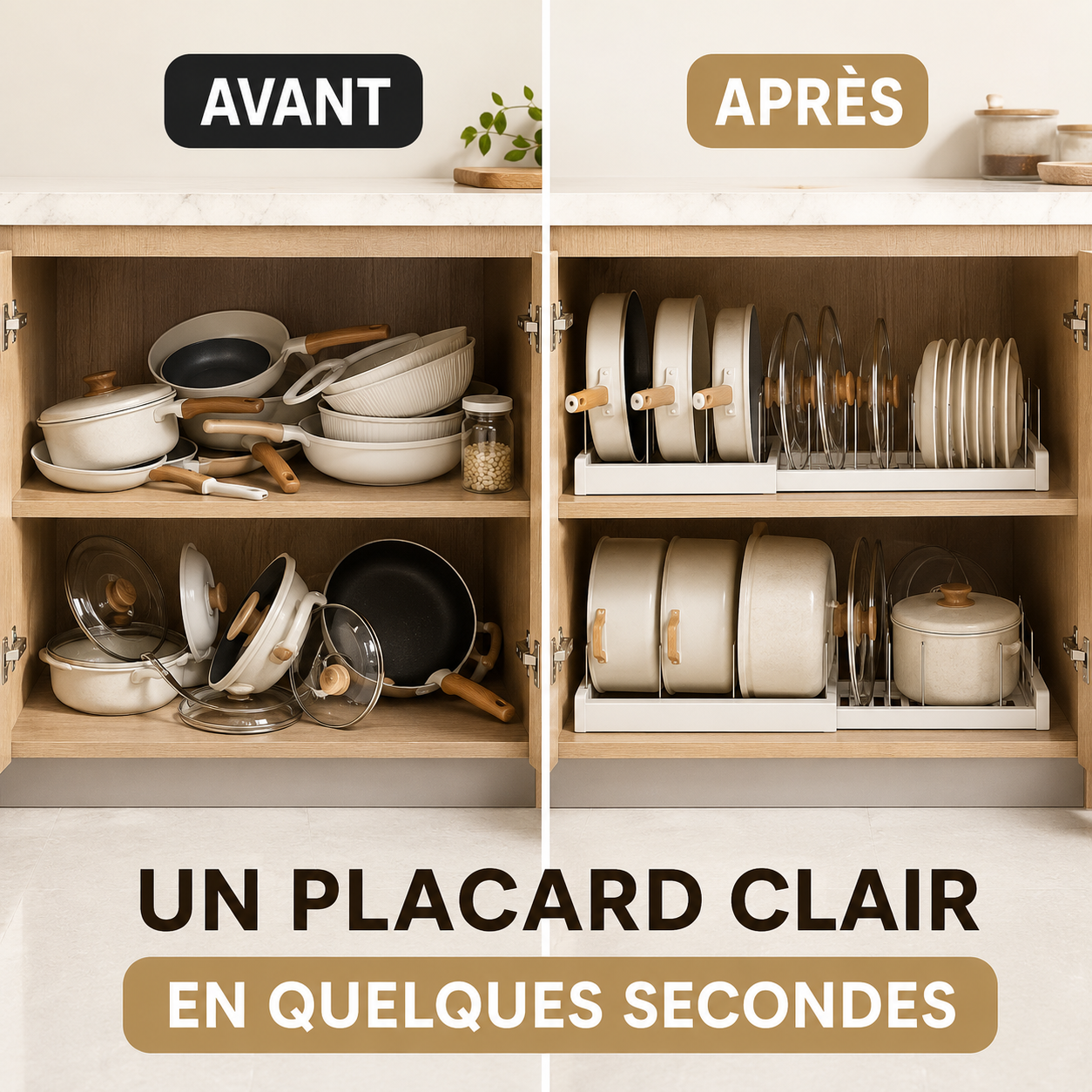 Organisateur Extensible Poêles & Couvercles