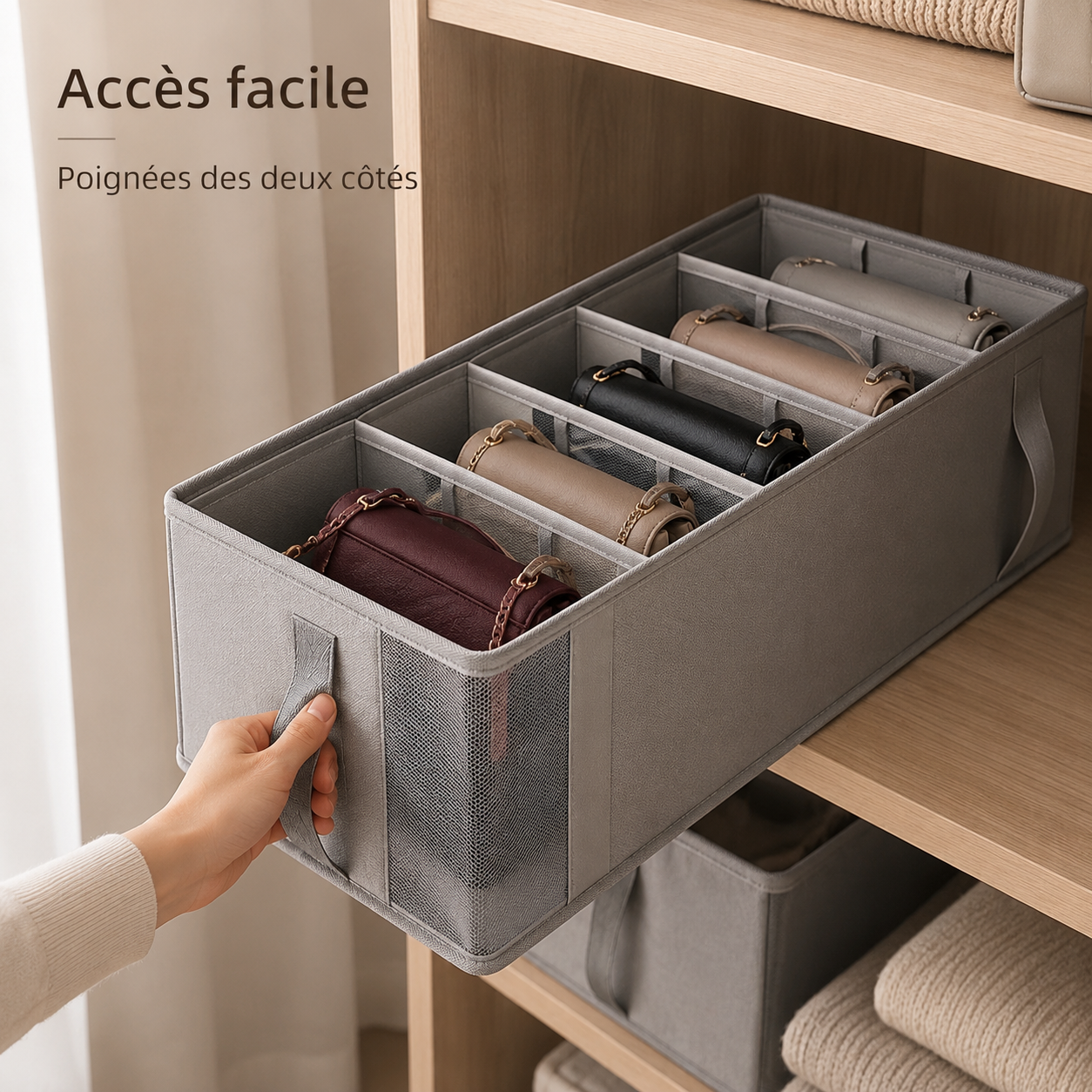 Rangement pour sacs à main