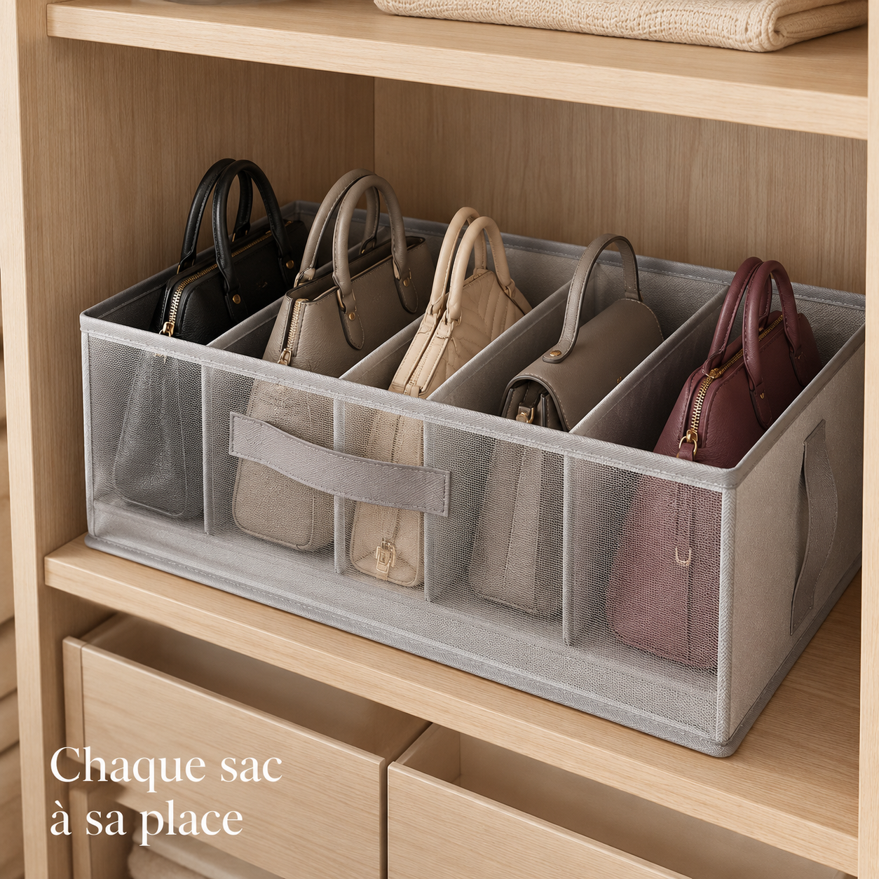 Rangement pour sacs à main