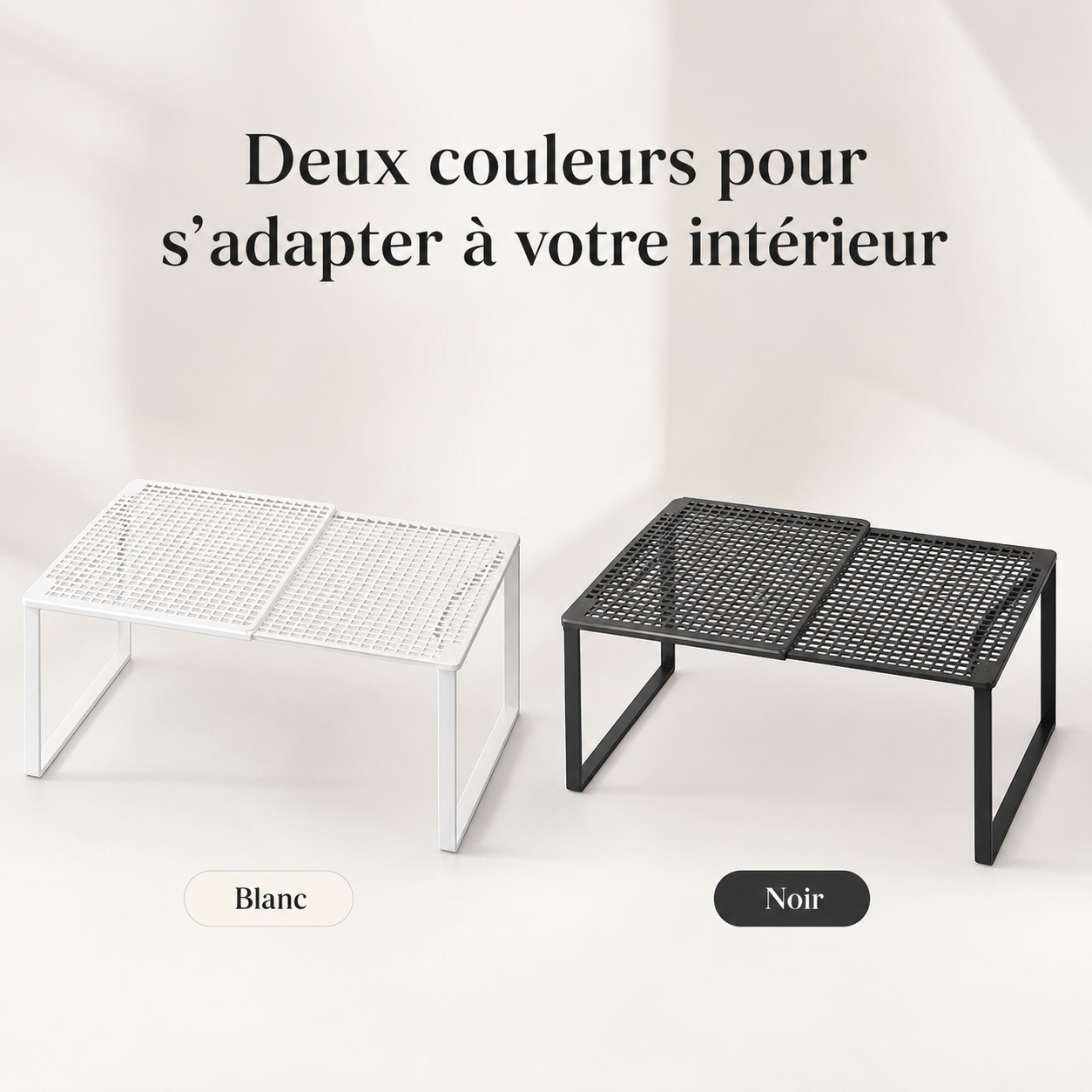 Étagère de placard extensible empilable