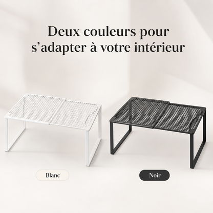 Étagère de placard extensible empilable