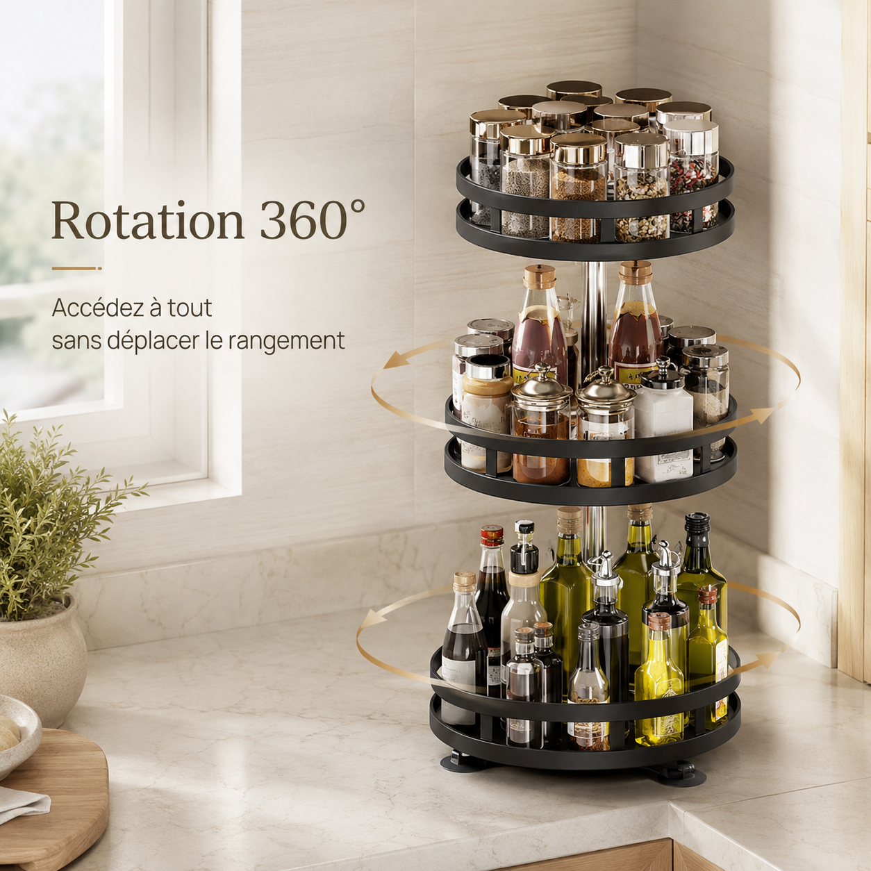 Organisateur Multi-usage Rotatif 360°