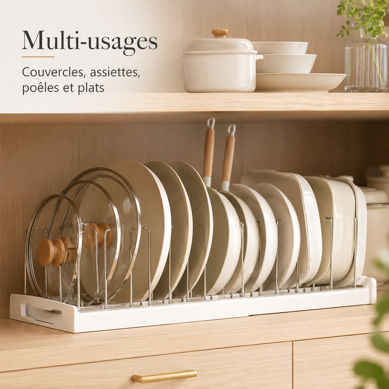 Organisateur Extensible Poêles & Couvercles