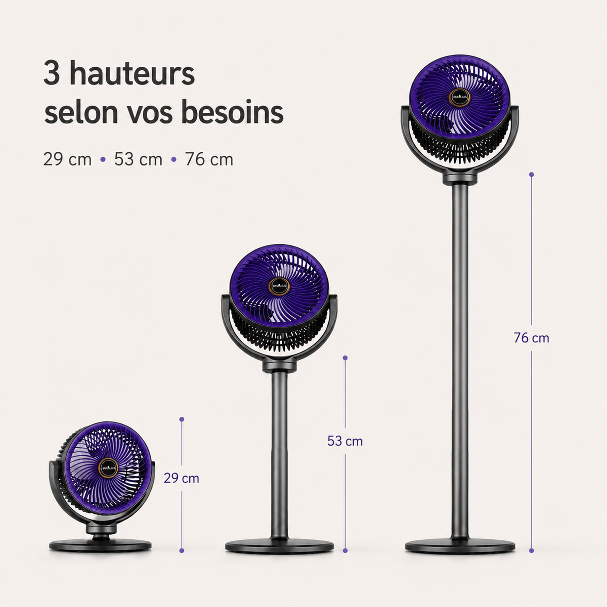 Ventilateur d'air frais ❄️ - Télescopique 3-en-1