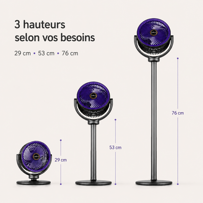 Ventilateur d'air frais ❄️ - Télescopique 3-en-1