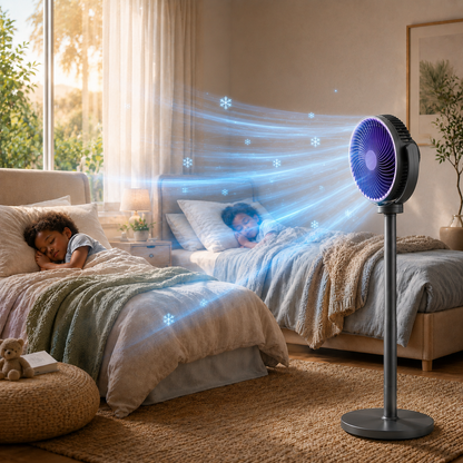 Ventilateur d'air frais ❄️ - Télescopique 3-en-1